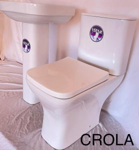 Crola v-star toilet and sink